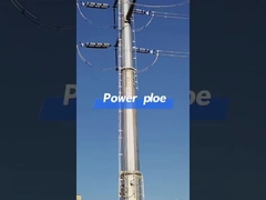 Transmission line power steel pole