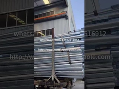 Hot-dip galvanized steel power pole power transmission poles