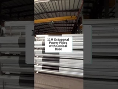 11m octagonal power poles with conical base