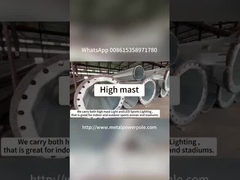 High mast lighting steel poles
