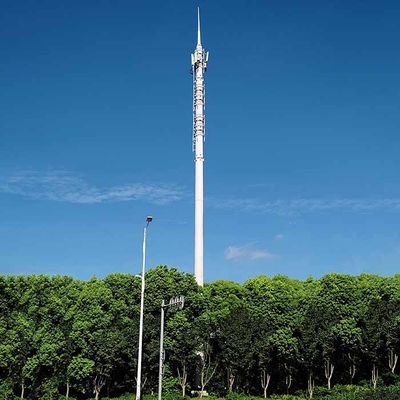 खरीदें Hot Dip Galvanized Telecommunication Post With Customizable Height And Wind Design online manufacture