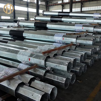 खरीदें 25FT-45FT Octagonal Polygonal Hot Dip Galvanized Electric Distribution Steel Power Pole online manufacture
