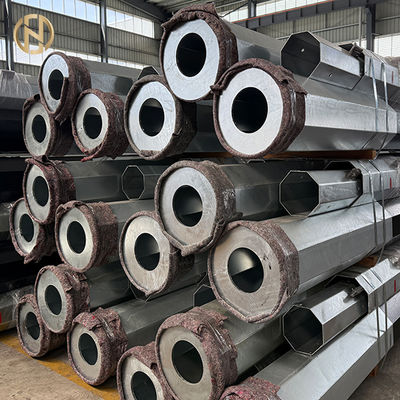 खरीदें High-quality Export Octagonal Hot-dip Galvanized Transmission Line Steel Poles online manufacture