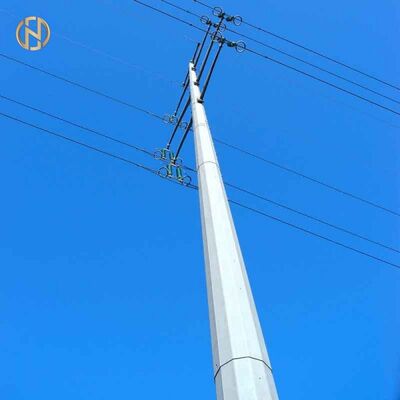 खरीदना 33kV/66kV Q355B HDG ऑक्टागोनल स्टील यूटिलिटी पोल, 30FT/40FT स्लिप-ज्वाइंट मोनोपोल फॉर ओवरहेड पावर लाइन, आईएसओ 1461 online manufacture