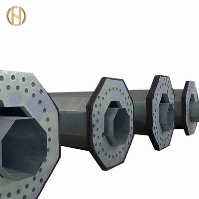खरीदें Q345 Tubular Steel Utility Pole 138KV Hot Dip Galvanized Surface ASTM570 online manufacture