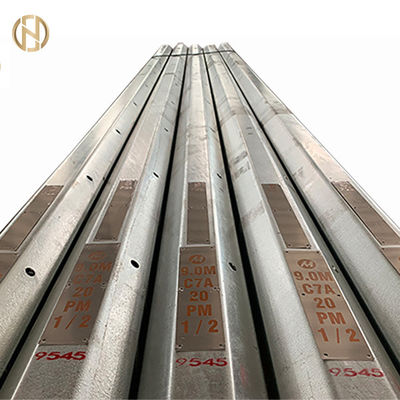 खरीदें 2M - 50M Electrical Power Pole / Steel Power Pole Gray With Black Color online manufacture