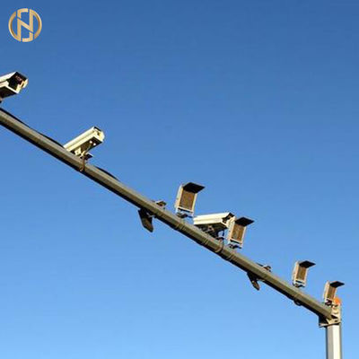 खरीदें 10-35M Height CCTV Camera Pole  Galvanized Steel Security Camera Pole online manufacture
