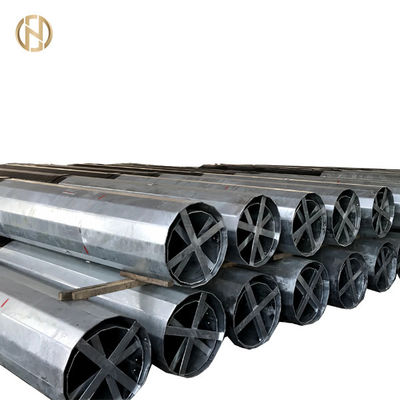 खरीदें 21M 69KV Galvanised Power Pole Galvanized Steel Post Wind Resistant online manufacture