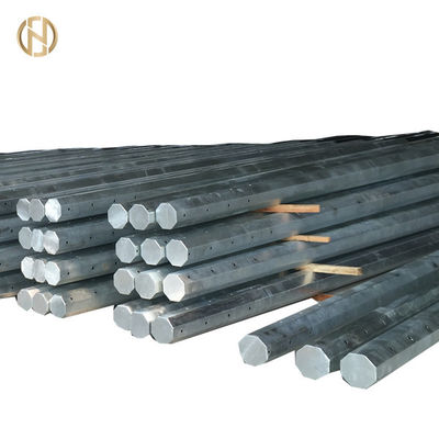 खरीदें Ground Mounted 15M Electrical Power Post With Baseplate Flange Connection 400x400mm online manufacture