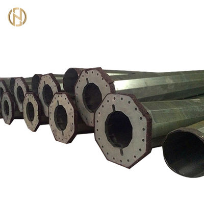 खरीदें 110KV 138KV HDG Galvanized Electric Power Post For Power Transmission Line online manufacture