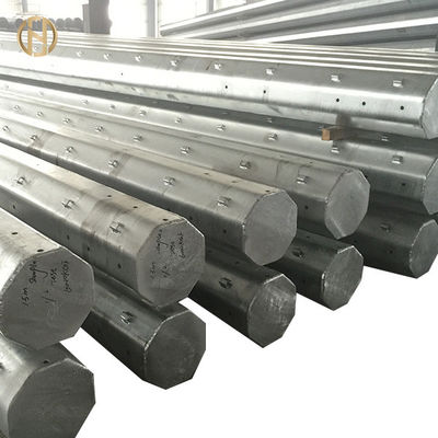 खरीदें Octagonal Galvanised Power Pole  Steel Transmission Pole 70FT 75FT 90FT online manufacture