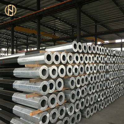 खरीदें 12m SPF 960daN Hot Dip Galvanized Pole 9600N 33KV 30KV ASTM 572 GR65 GR50 online manufacture
