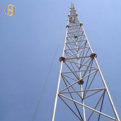 खरीदें 230KV 45m Galvanised Power Pole For Tranmisson Tower / Monopole Tower online manufacture