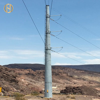 खरीदें Galvanized Metal Power Pole NEA 105FT 110FT 30M 32M 138KV 132KV online manufacture