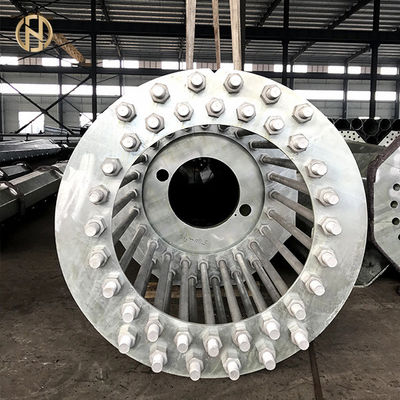 खरीदें High Mast Galvanized Light Pole 30M 35M With Electric Lifting System online manufacture