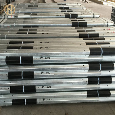 खरीदें 13.5M 45FT Steel Electrical Power Pole Zinc Color Octagonal Cross Sectional Shape online manufacture