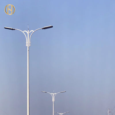 खरीदें Ground Mounted 3m 6m 8m 12m Customized Hot Dip Galvanized Octagonal Outdoor Lamp Post for Street Lighting online manufacture