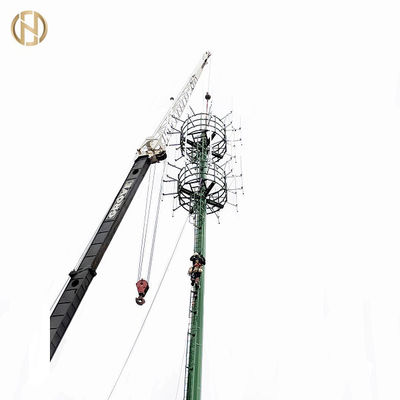 खरीदें Airport Monopole Telecommunication Pole Height 15M - 60M Thickness 2mm - 30mm online manufacture