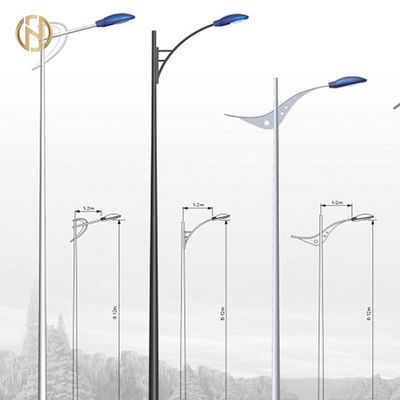 खरीदें Tapered Octagonal Galvanized Steel Street Light Pole Steel Lamp Pole online manufacture