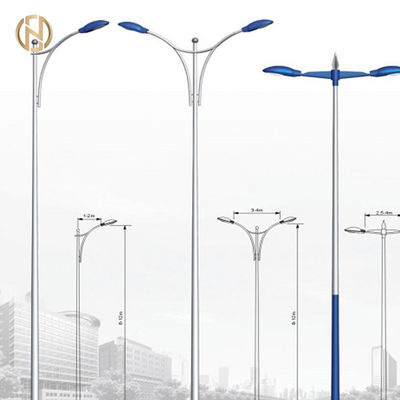 खरीदें Professional manufacturer 3M 4M 5M 6M 7M 8M 9M 10M galvanized street light pole online manufacture