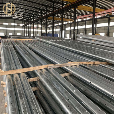 खरीदें Zinc Color Electrical Power Pole  12.2M 1700daN Steel Power Pole online manufacture