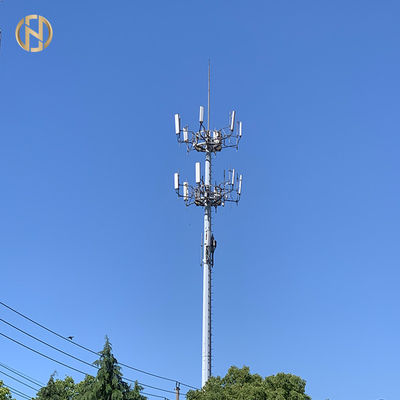 खरीदें 100FT 120FT Telecommunication Post Telecom Poles ASTM A572 GR65 Steel online manufacture
