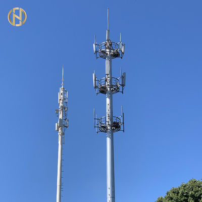 खरीदें 36M Cellular Monopole Communication Tower With 2 Layers PlatformM 40 online manufacture