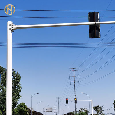 खरीदें Custom Made Traffic Signal Light Pole 6M 12M Octagonal Dodecagonal Shape online manufacture
