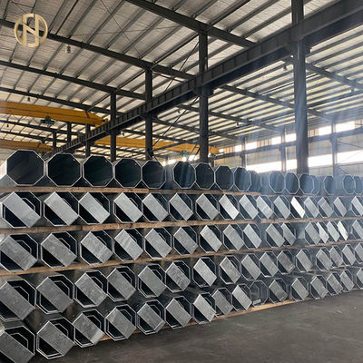 खरीदें 12M Galvanized Tubular Steel Post Class 7 1340daN Safety Factor 2.0 online manufacture