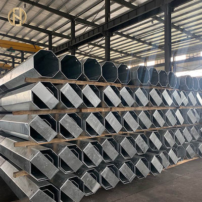खरीदें 26.3 Km 33kV Steel Tubular Swaged Pole For Power Evacuation Transmission Line online manufacture