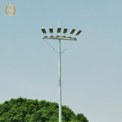 खरीदें Powder Coated High Mast Tower 95FT IP65 Silver Color Hot Dip Galvanized Surface online manufacture