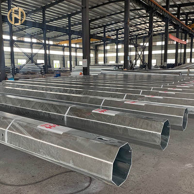 खरीदें 10 - 30M Hot Dip Galvanized Pole ASTM 123 ASTM 153 30FT 10KV - 550KV online manufacture