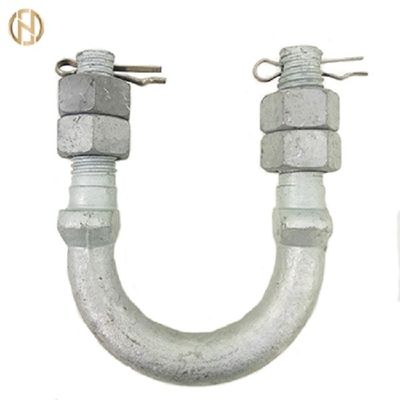 खरीदें Silver Color Pole Accessories   U Type Bolts For Tower Fasteners Tower Fittings online manufacture