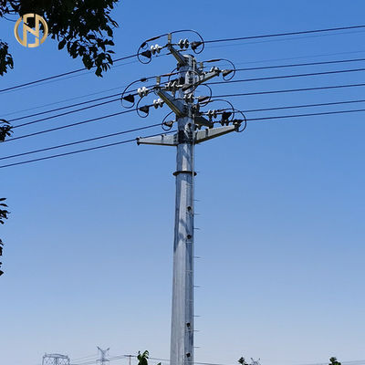 खरीदें Steel Electric Metal Power Transmission Pole 69KV 90FT Q460C online manufacture