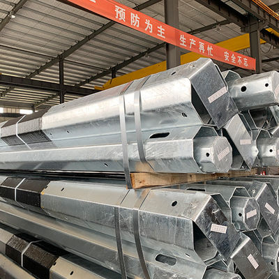 खरीदें Galvanized Metal Power Transmission Pole Q460C 8mm ASTM 123 online manufacture