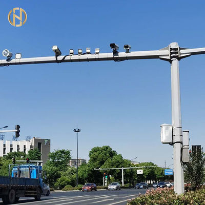 खरीदें Octagonal CCTV Camera Pole For Traffic In L Shape Earthquake Resistant online manufacture