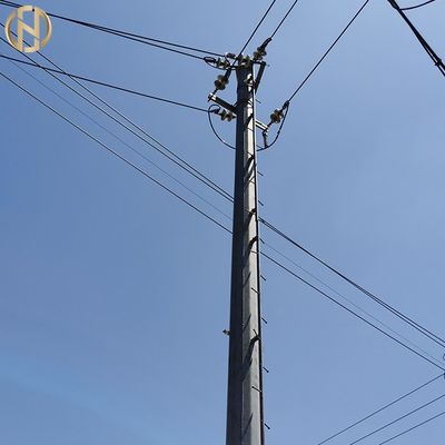 खरीदें 161KV Q420 355Mpa Tubular Steel Pole For Power Transmission Line online manufacture