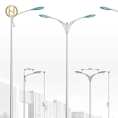 खरीदें 30M Q345B Galvanized Street Light Octagonal Pole AWS D1.1 Welding online manufacture