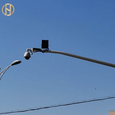 खरीदें SGS Q345 8M Security CCTV Camera Mounting Pole Seamless Steel online manufacture
