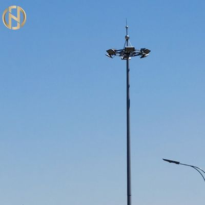 खरीदें Polygonal Shape 28M 36M 40M Galvanized High Mast Pole online manufacture