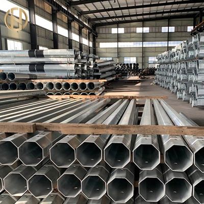 खरीदें Customized Size Metal Power Pole  69KV 90FT Steel Electric Pole Q460C online manufacture