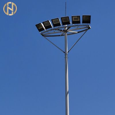 खरीदें CE GR65 Conical  12 Meter High Mast Pole IP65 For Floodlight online manufacture
