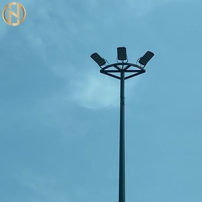 खरीदें 10mm Thickness Polygonal Street High Mast Lighting Pole Hot Dip Galvanized online manufacture