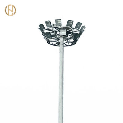 खरीदें Stadium Galvanized High Mast Pole for Sports Field Lighting 25M 28M 36M 40M Height online manufacture
