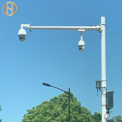 खरीदें Polygonal Telescopic CCTV Camera Pole  11m Security Camera Mast online manufacture
