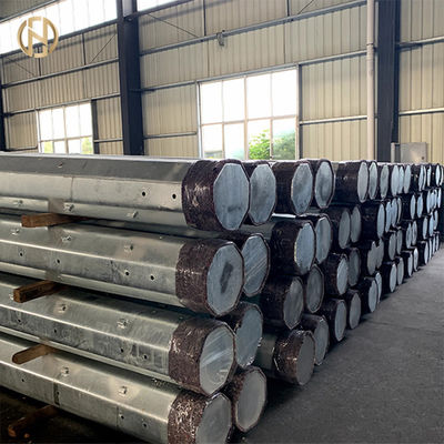 खरीदें Electric Power Galvanised Power Pole 4mm Thickness Zinc Coated online manufacture