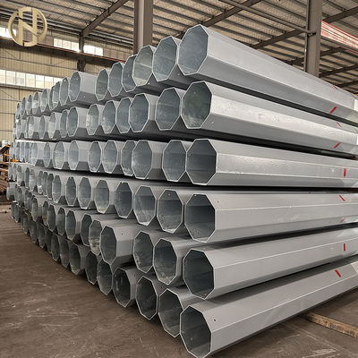 Octagonal Power Poles for Low and Medium Voltage Lines Metallic Poles Electrical Equipment Supplies
